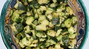 Salade marocaine de courgettes