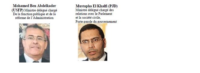 Maroc - Gouvernement Tableau de tous les membres | Le ...
