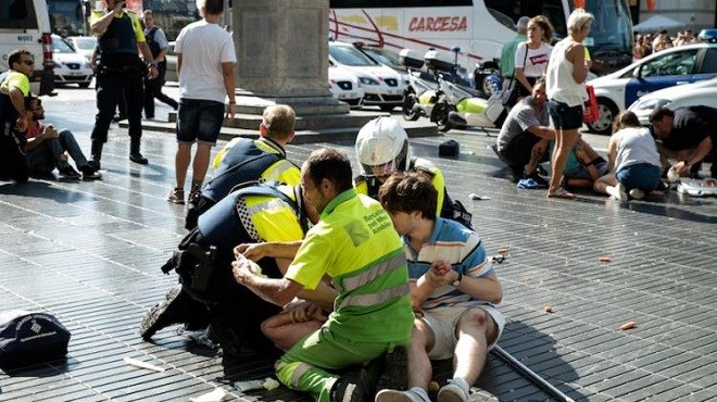 Une grande manifestation à Barcelone contre le terrorisme