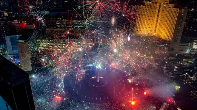 La magie du nouvel an 2018 à travers le monde en photos