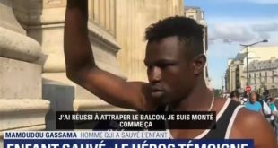 Vidéo de la semaine : Un sans-papiers sauve un bébé suspendu dans le vide à Paris