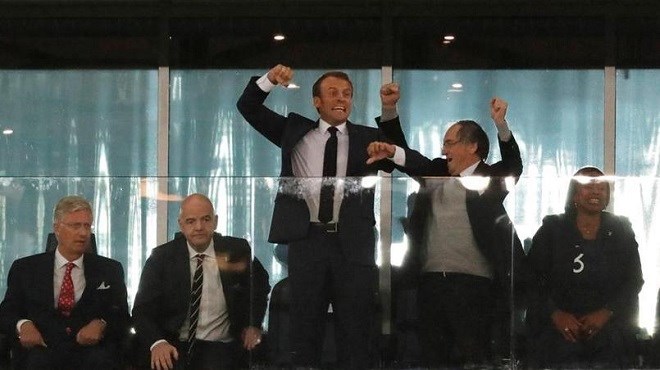 Moscou Emmanuel Macron A La Finale De La Coupe Du Monde 2018
