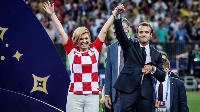 Emmanuel Macron et Kolinda Grabar-Kitarović enflamment la toile (Photos)