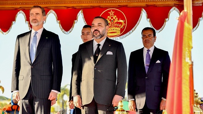 Cérémonie Daccueil Officiel à Rabat De Sm Le Roi Felipe Vi - 