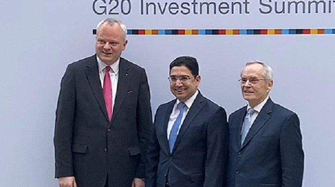Nasser Bourita au 3ème Sommet “G20 Compact with Africa” à Berlin
