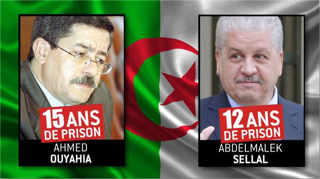 Algérie : 15 et 12 ans de prison ferme pour Ahmed Ouyahia et Abdelmalek Sellal