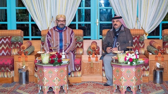 SM le Roi rencontre le Roi du Bahreïn