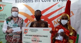 COVID-19 | Plus de 100 familles marocaines et ivoiriennes profitent d’une opération de solidarité