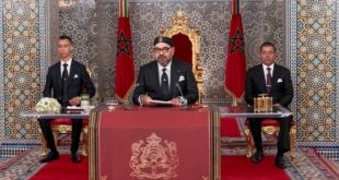 SM le Roi Mohammed VI,Fête du Trône 2021,maroc-algérie,Algérie,Polisario,Sahara marocain