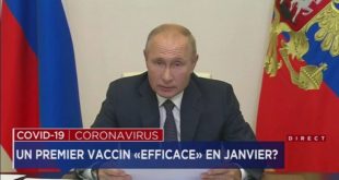 Poutine annonce le développement du “premier” vaccin contre le Covid-19