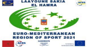 Laayoune Sakia El Hamra reçoit le prix de la Région euro-méditerranéenne de sport 2021