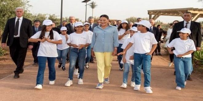 SAR la Princesse Lalla Hasnaa inaugure à Marrakech le Parc de l’Oliveraie de Ghabat Chabab