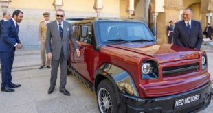 Neo Motors,NamX,Hydrogen Utility Vehicle,Roi Mohammed VI,Maroc