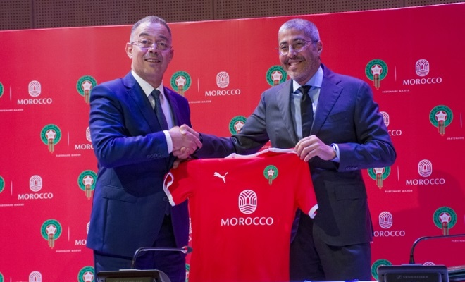 Les Lions de l'Atlas enfilent leur nouveau maillot d'entrainement,  estampillé “Maroc, Terre de Lumière”
