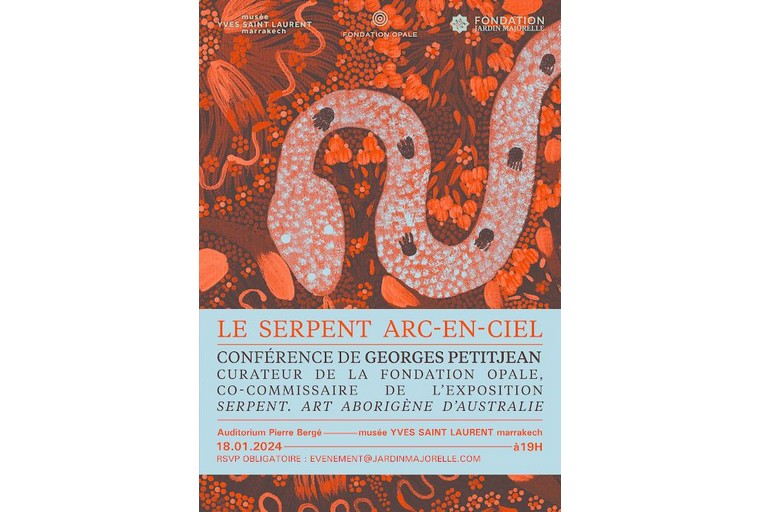 marrakech-:-“le-serpent-arc-en-ciel”,-theme-d’une-conference,-le-18-janvier-au-musee-yves-saint-laurent