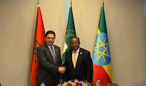Addis-Abeba | Bourita s’entretient avec le ministre éthiopien des Affaires étrangères
