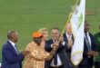 CAN Maroc 2025 | Le drapeau de la Coupe d’Afrique des Nations remis au président de la FRMF