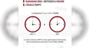 Ramadan 2024,heure légale,GMT
