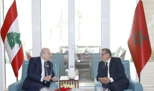 Sommet arabe de Manama | Aziz Akhannouch s’entretient avec le chef du gouvernement libanais