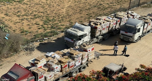 debut-de-l’operation-de-distribution-des-aides-medicales-acheminees-aux-palestiniens-de-gaza-sur-hautes-instructions-de-sm-le-roi