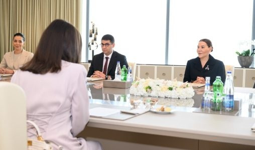 SAR la Princesse Lalla Hasnaa rencontre SE Mehriban Aliyeva, Première Dame de la République d’Azerbaïdjan