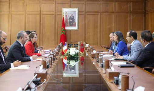 Entretiens à Rabat sur l’emploi des femmes entre Nadia Fettah et Aurore Bergé