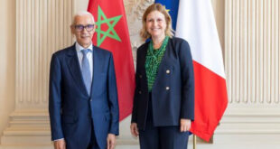 Paris | Talbi Alami s’entretient avec la présidente de l’Assemblée nationale française