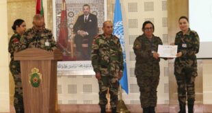 FAR | Clôture à Agadir de la formation dédiée aux femmes dans les missions de paix de l'ONU