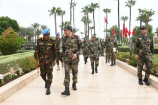L’inspecteur général des FAR Mohammed Berrid reçoit à Agadir le commandant de la force MINURSO