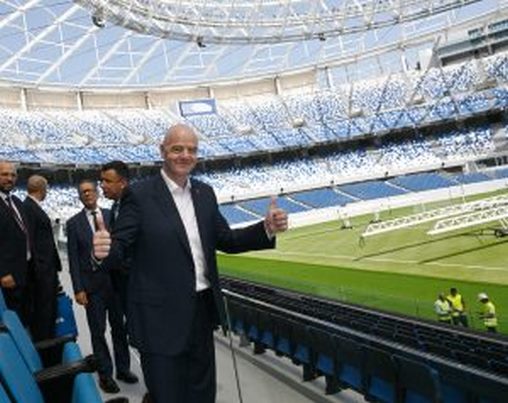 FIFA M. Gianni Infantino en visite au Grand Stade de Tanger