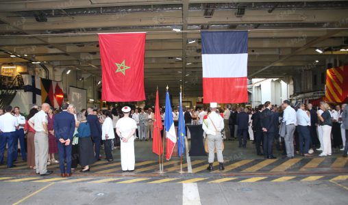Maroc | Le porte-hélicoptères amphibie français Tonnerre en escale à Casablanca
