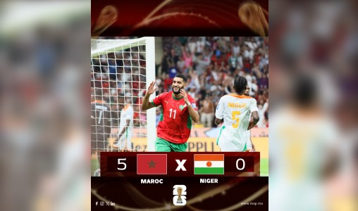 Qualif. Afrique CM 2026 | Le Maroc se qualifie pour la phase finale après sa victoire contre le Niger (5-0)
