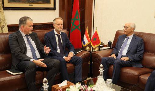 M. El Alami s’entretient avec une délégation de l’Académie nationale néerlandaise des finances et de l’économie