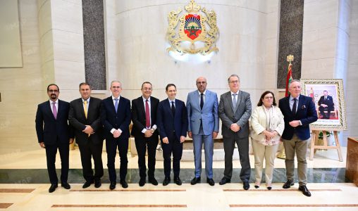 Rabat | Mohamed Ould Errachid s’entretient avec une délégation de la CPM Maroc-UE