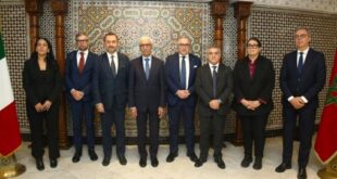Talbi Alami s'entretient à Rabat avec une délégation des deux Chambres du Parlement italien