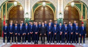 SAR le Prince Héritier Moulay El Hassan reçoit l’équipe nationale marocaine, championne du monde U20