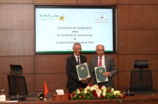 Signature à Rabat d’une convention de partenariat entre le Conseil de la concurrence et le HCP