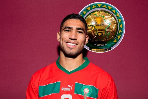 Achraf Hakimi remporte le prix Lion d’Or pour la deuxième année consécutive