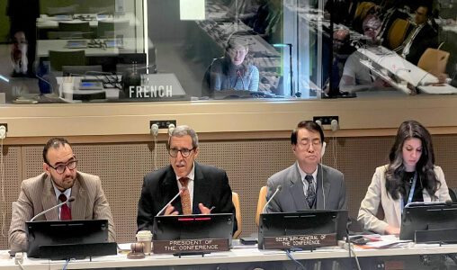 Le SG de l’ONU salue le leadership du Maroc à la Conférence sur le désarmement au Moyen-Orient