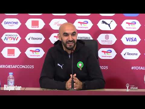 walid regragui 27 CAN 2025 | Walid Regragui et Achraf Hakimi optimistes mais prudents, la veille du coup d’envoi