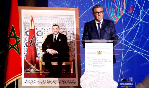 Le Maroc, sous l’impulsion de SM le Roi, renforce son engagement pour le libre-échange en Afrique (Akhannouch)
