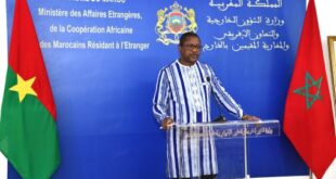 Le chef de la diplomatie burkinabè salue la dynamique de coopération et l’Initiative Royale Atlantique