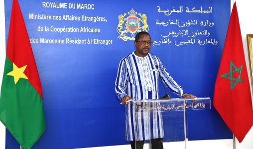 Le chef de la diplomatie burkinabè salue la dynamique de coopération et l’Initiative Royale Atlantique