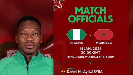 Demi-finale CAN 2025 | Daniel Nii Ayi Laryea, l’arbitre ghanéen, prêt pour le duel Maroc Nigeria