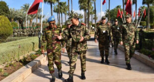 L’Inspecteur Général des FAR, M. Berrid, s’entretient avec le Commandant de la MINURSO