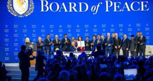 Davos | Sur Instruction de SM le Roi, M. Bourita procède à la signature de la Charte constitutive du Conseil de Paix