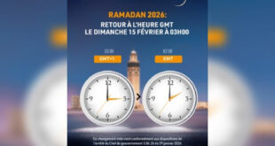 Ramadan 2026 | Le Maroc repassera à l’heure GMT le dimanche 15 février à 03H00
