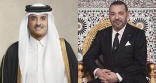 Entretien téléphonique entre SM le Roi Mohammed VI et SA Cheikh Tamim Bin Hamad Al Thani