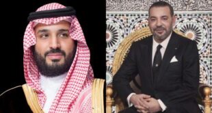 Entretien téléphonique entre SM le Roi Mohammed VI et SAR le Prince Mohammed Ben Salmane