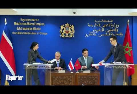 Rabat | Signature d&rsquo;une déclaration conjointe entre le Maroc et le Costa Rica